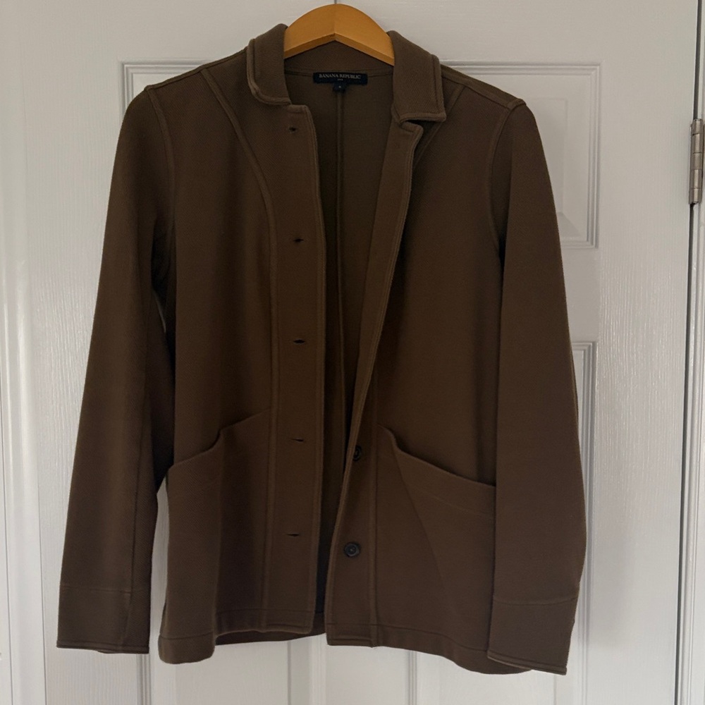 Banana Republic Olive Shirt Jacket